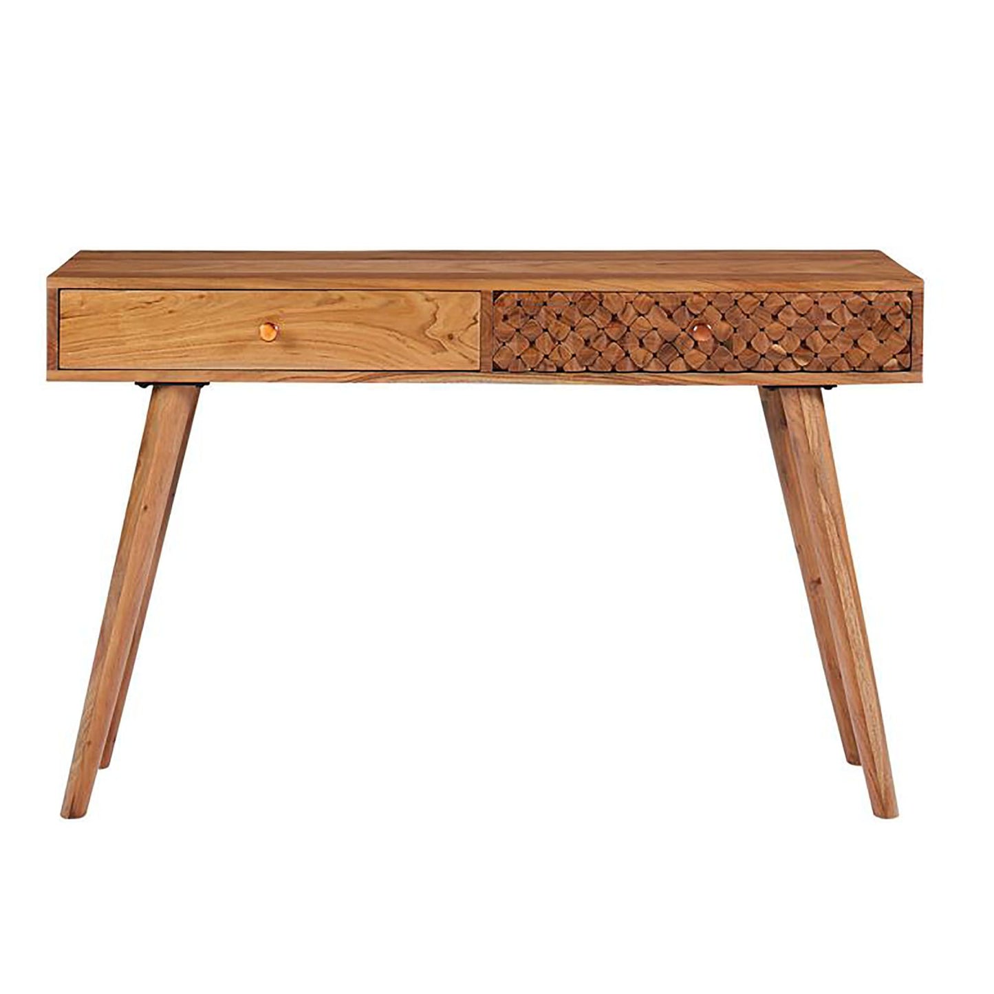 Midwood Retro Console Table with Tapered Legs – Stylish Storage for Modern Spaces